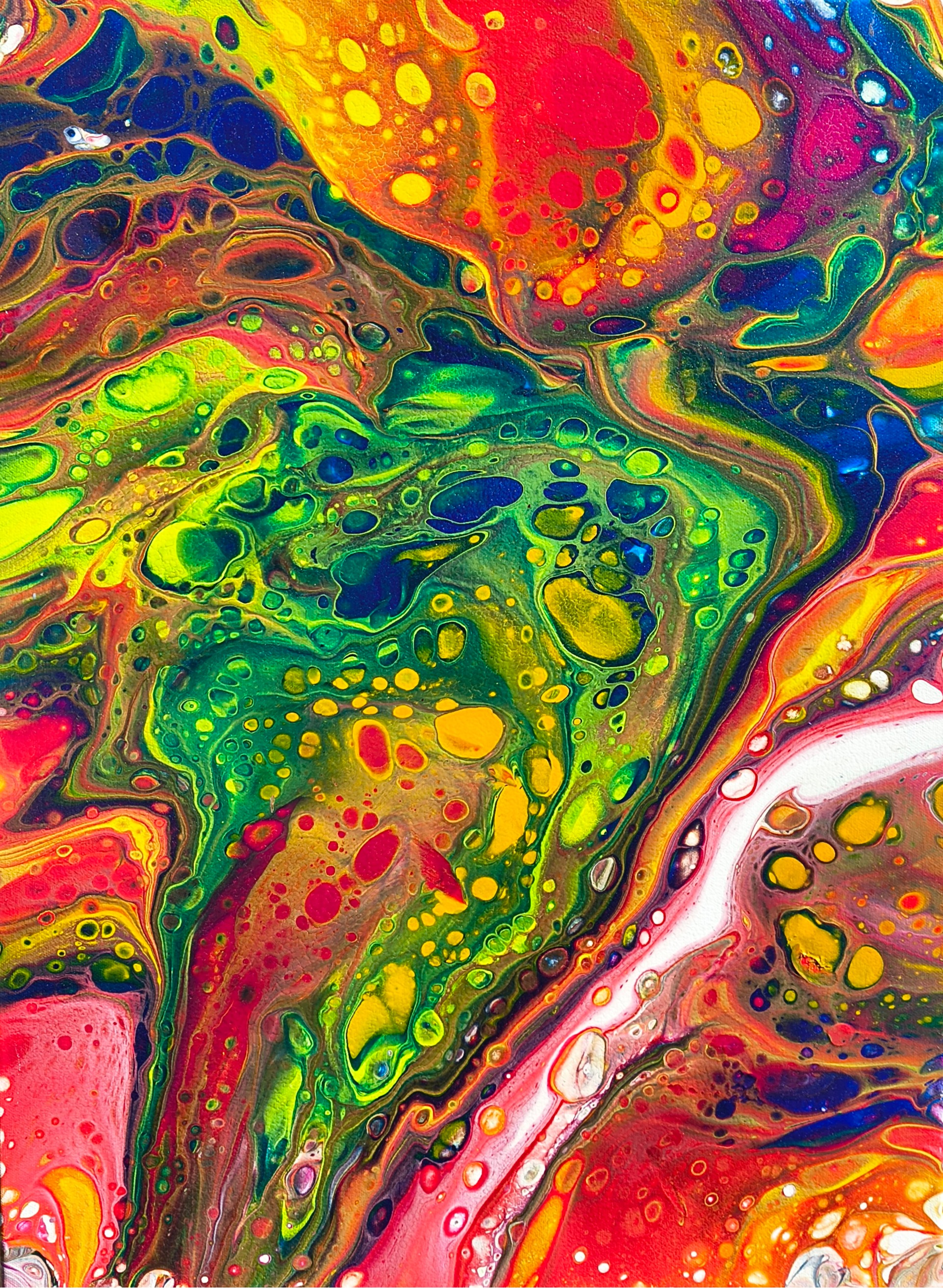 Magma Monsoon - Acrylic painting by Chris Broussard